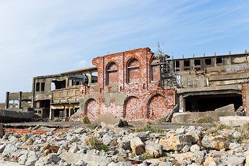 Image showing Battleship Island in Nagasaki, Japan