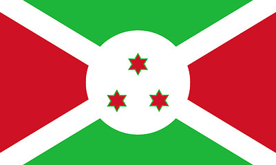 Image showing Colored flag of Burundi