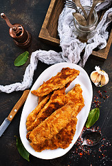 Image showing fried fish fillets