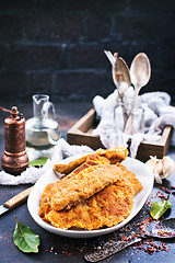 Image showing fried fish fillets