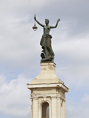 Image showing Statue on Energy and Technology museum in Vilnius