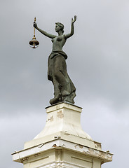 Image showing Statue on Energy and Technology museum in Vilnius