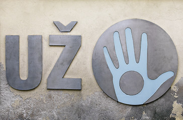 Image showing Open hand of Uzupis, Vilnius