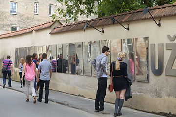 Image showing LITHUANIA, VILNIUS - AUGUST 14, 2014 - Constitution of Uzupis