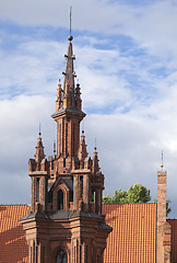 Image showing St. Anna's Church in Vilnius, Lithuania