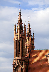 Image showing St. Anna's Church in Vilnius, Lithuania