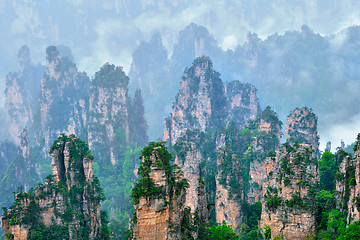 Image showing Zhangjiajie mountains, China