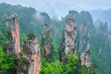 Image showing Zhangjiajie mountains, China