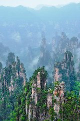 Image showing Zhangjiajie mountains, China