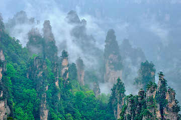 Image showing Zhangjiajie mountains, China