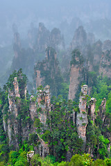 Image showing Zhangjiajie mountains, China