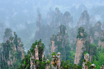 Image showing Zhangjiajie mountains, China