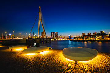 Image showing Erasmus Bridge, Rotterdam, Netherlands