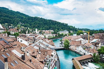 Image showing Cityscape of Thun Swiss