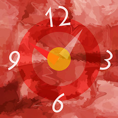 Image showing Abstract clock background