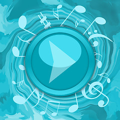 Image showing Music play button