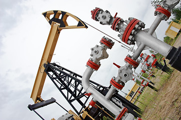 Image showing Pumpjack and oilwell.