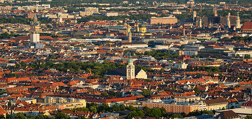 Image showing Aerial view of Munich. Munich, Bavaria, Germany