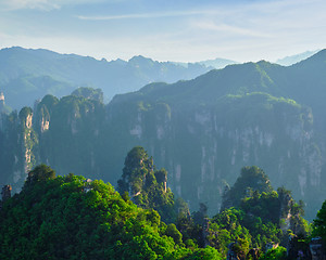 Image showing Zhangjiajie mountains, China