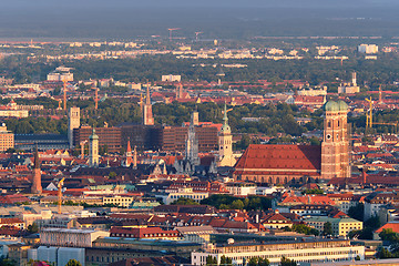 Image showing Aerial view of Munich. Munich, Bavaria, Germany