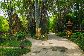 Image showing Wangjiang Pavilion in Wangjianglou park. Chengdu, Sichuan, China