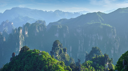 Image showing Zhangjiajie mountains, China