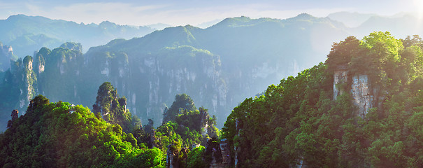 Image showing Zhangjiajie mountains, China