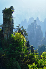 Image showing Zhangjiajie mountains, China