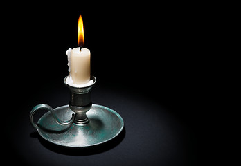 Image showing Lighted Candle