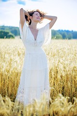 Image showing smiling beautiful middle aged woman