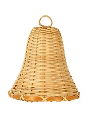 Image showing Wicker bell on white