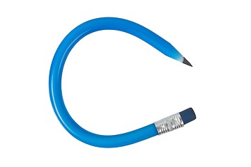Image showing Flexible pencil on white