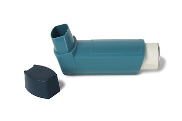 Image showing Asthma inhaler on white