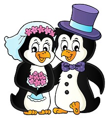 Image showing Penguin wedding theme image 1