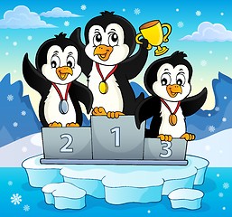 Image showing Penguin winners theme image 3