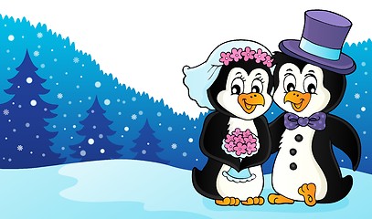 Image showing Penguin wedding theme image 3