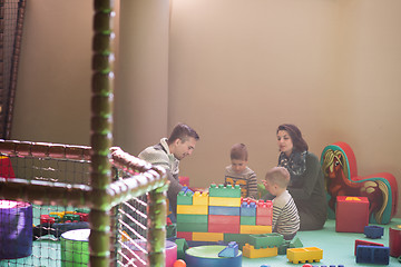 Image showing parents having fun with kids