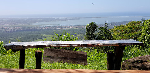 Image showing The table and the view