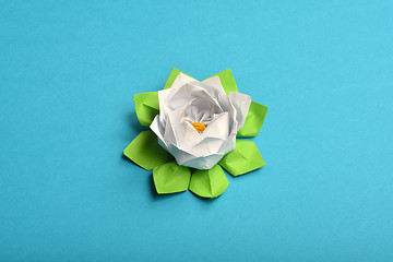 Image showing Origami water lily