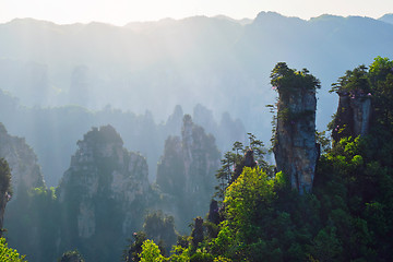 Image showing Zhangjiajie mountains, China