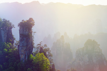 Image showing Zhangjiajie mountains, China