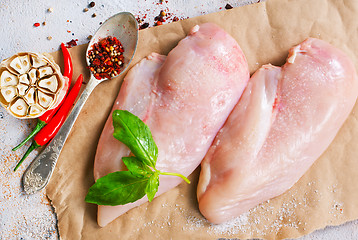 Image showing raw chicken fillet