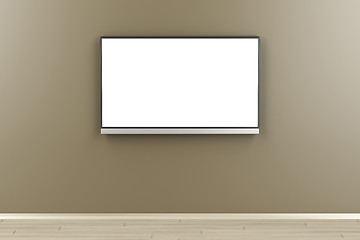 Image showing Tv with blank screen in the room