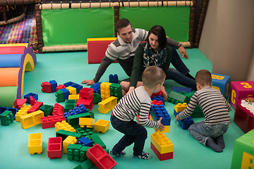Image showing parents having fun with kids