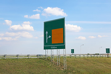 Image showing Advance Directional Sign