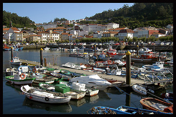 Image showing Harbour of Muros - Galicia