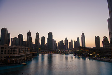 Image showing musical fountain in Dubai