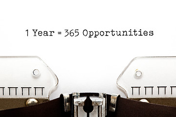 Image showing 1 Year Is Equal To 365 Opportunities