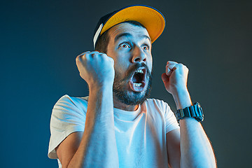 Image showing The anger and screaming man