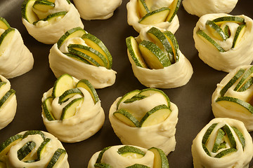 Image showing Zucchini rolls